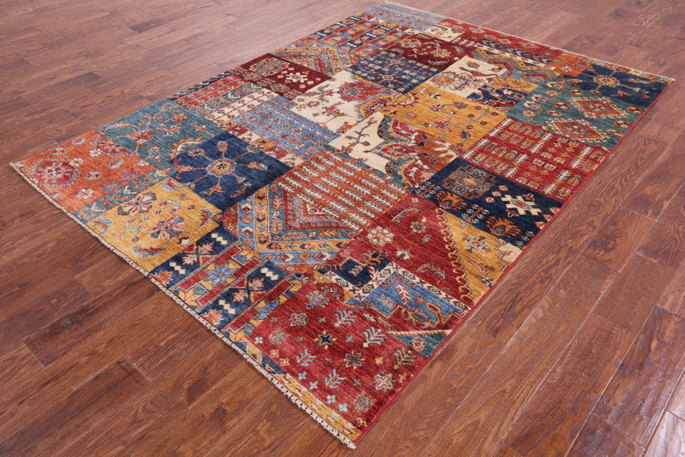 Super Kazak Hand-Knotted Rug 5' 9" X 8' 0" Q11122
