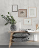 Cement Concrete Peel and Stick Vinyl Wallpaper , Light Gray, 24"w X 108"h