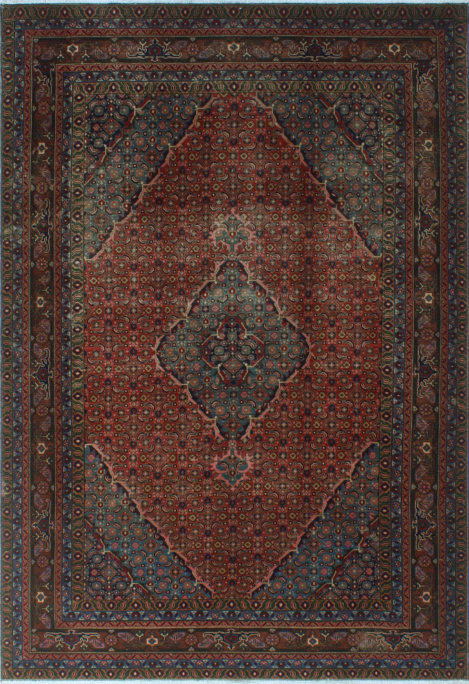 Fine Vintage Distressed Preston Rust Rug