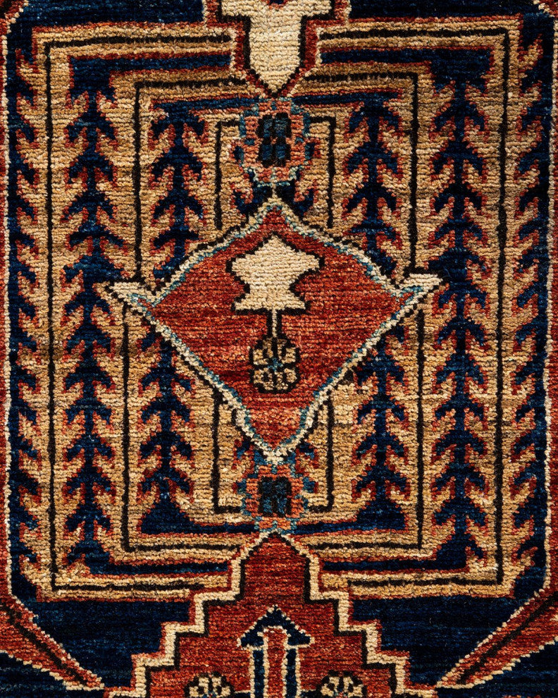 Serapi One-of-a-Kind Hand-Knotted Runner Rug Blue, 2' 8" x 11' 11"