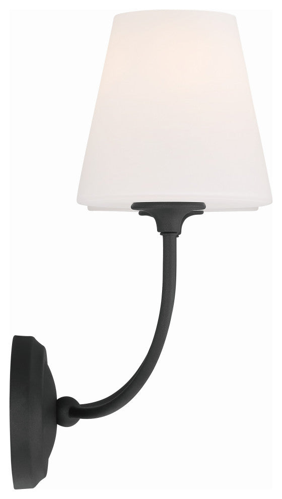 Libby Langdon for Crystorama Sylvan 2-Light Black Forged Wall Mount