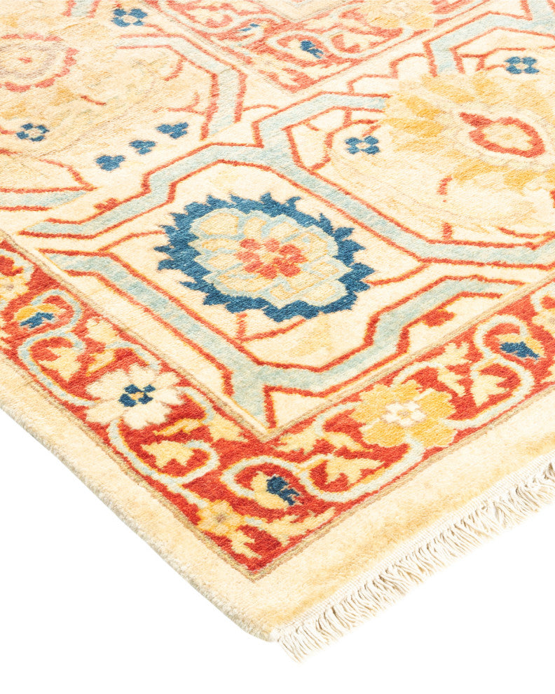 Delaney, One-of-a-Kind Hand-Knotted Area Rug Ivory, 8'2"x10'3"
