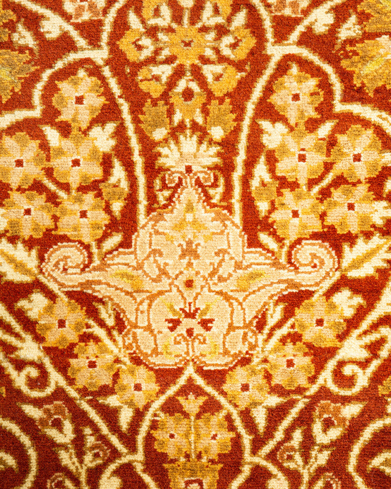 Bokpyin One-of-a-Kind Hand-Knotted Area Rug Orange, 8'2"x10'2"