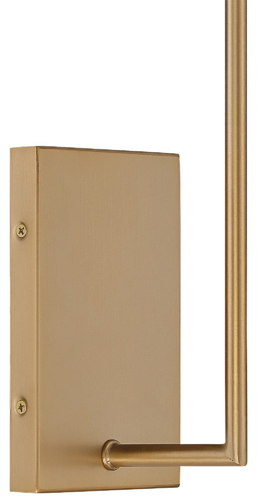 Crystorama LEN-251-VG, 1-Light Wall Mount, Vibrant Gold