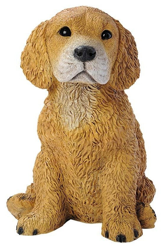 Golden Retriever Puppy Dog Statue Sculpture Figurine