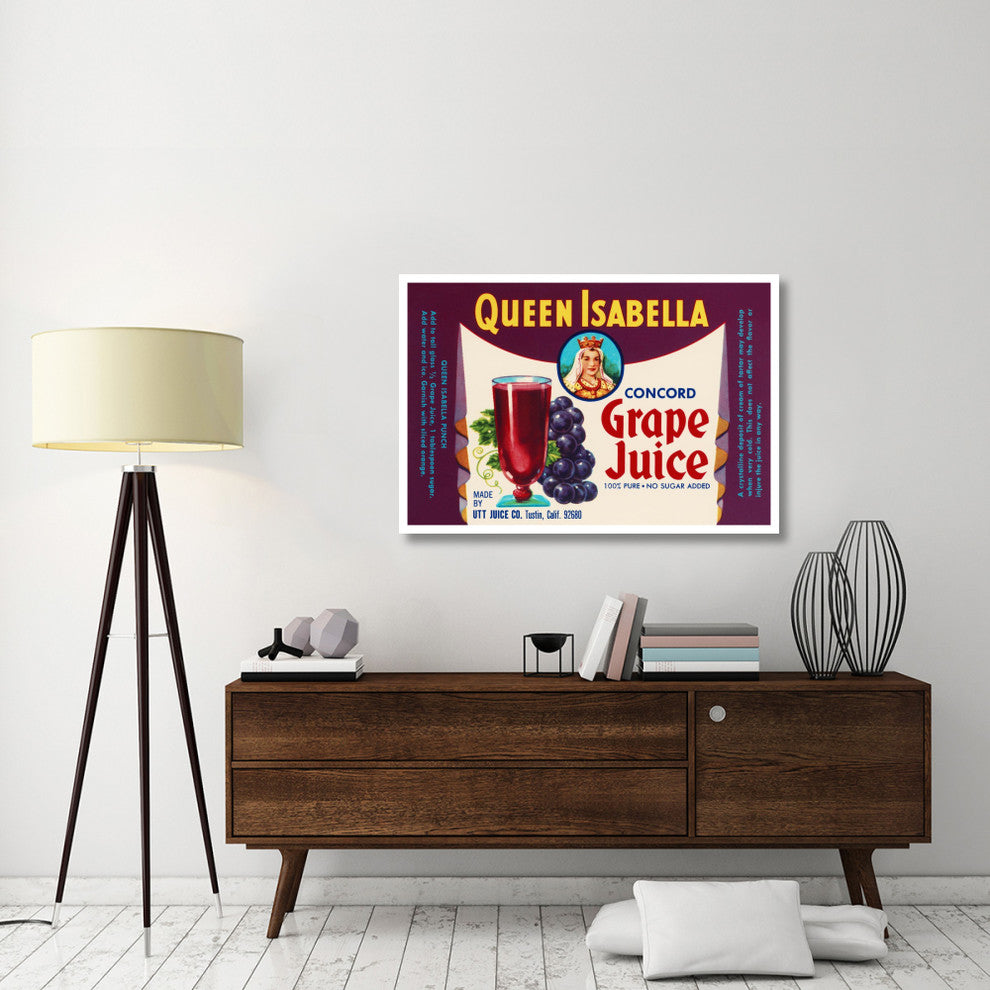 "Queen Isabella Concord Grape Juice" Digital Paper Print by Retrolabel, 46"x31"
