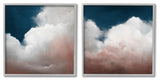 Flullfy Clouds Deep Blue Sky,17 x 17