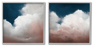 Flullfy Clouds Deep Blue Sky,17 x 17