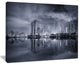 "Black And White Singapore Skyline" Cityscape Canvas print, 40"x30"