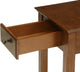 Urban Designs Bega Wooden Accent Side Table, Walnut