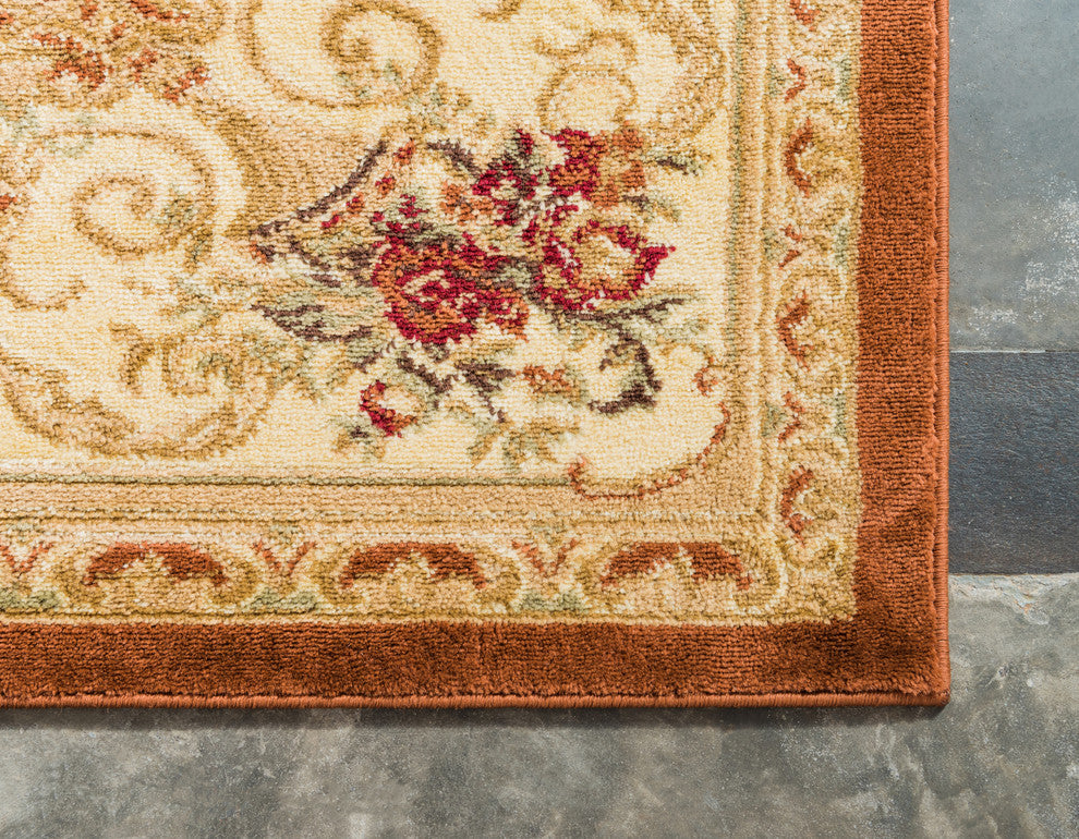 Unique Loom Brick Red Leon Versailles 4' 0 x 6' 0 Area Rug