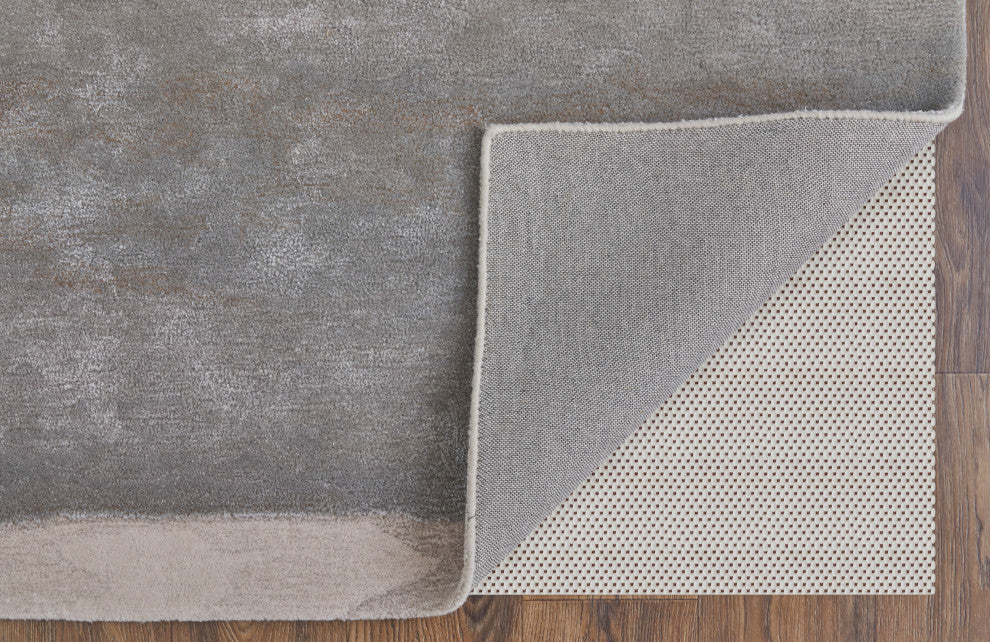 Ramiro R8921 Transitional/Industrial/Casual Rug, Gray/Ivory, 9'x12'
