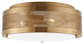 Vander LED Flush Mount, Satin Brass