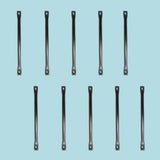 10 Door or Drawer Pull Black Wrought Iron 7" |