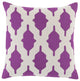 Surya Salma SA-008 18"x18" Pillow Cover, Bright Purple/Khaki