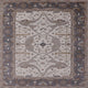 Ahgly Company Indoor Square Mid-Century Modern Area Rugs, 4' Square