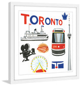 "Toronto Motif" Framed Print by Molly Rosner