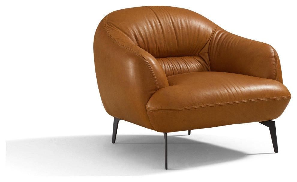 ACME Leonia Chair, Leather, Cognac