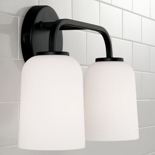 Capital Lighting 148821-542 Lawson 2 Light 14"W Vanity Light - Matte Black