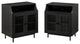 2 Door Nightstand with USB, Set of 2 - Birch