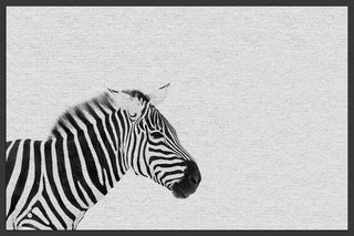 "Black and White Stripes" Floater Framed Painting Print on Canvas, 60"x40"