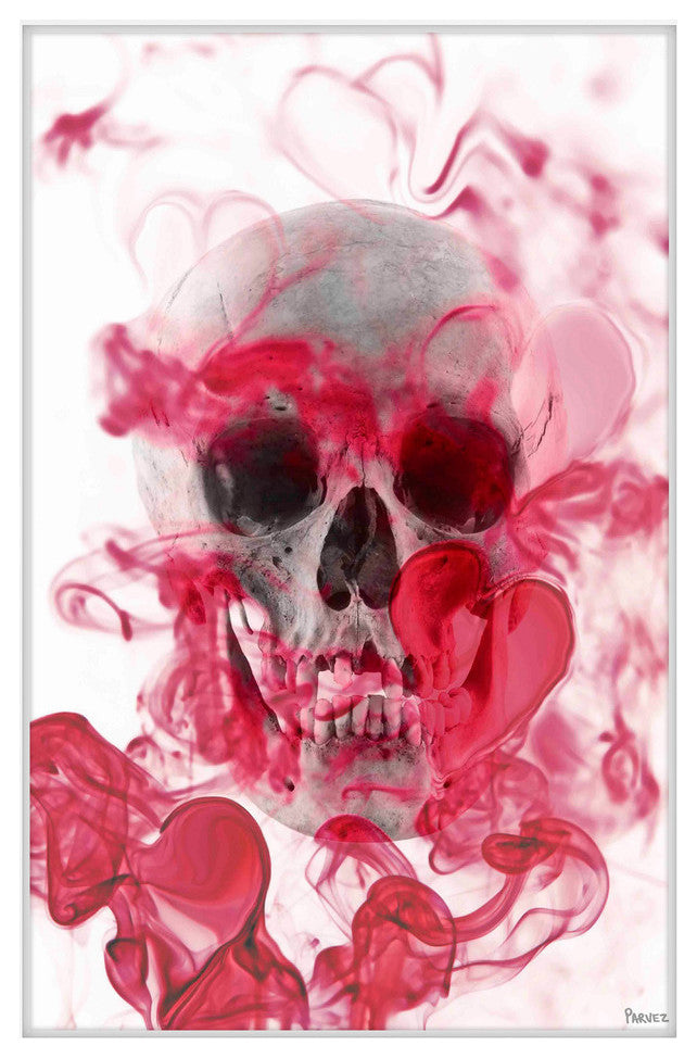 "Skull 2" Framed Painting Print, 12"x18"