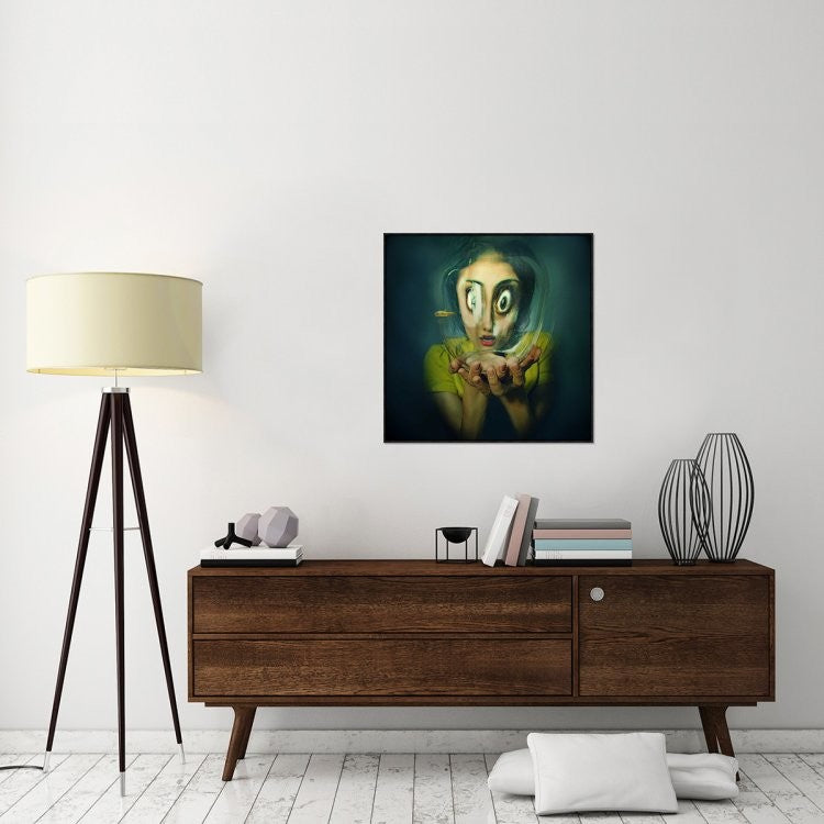 "Untitled" Framed Canvas Giclee by Inga Ivanova, 31x31"