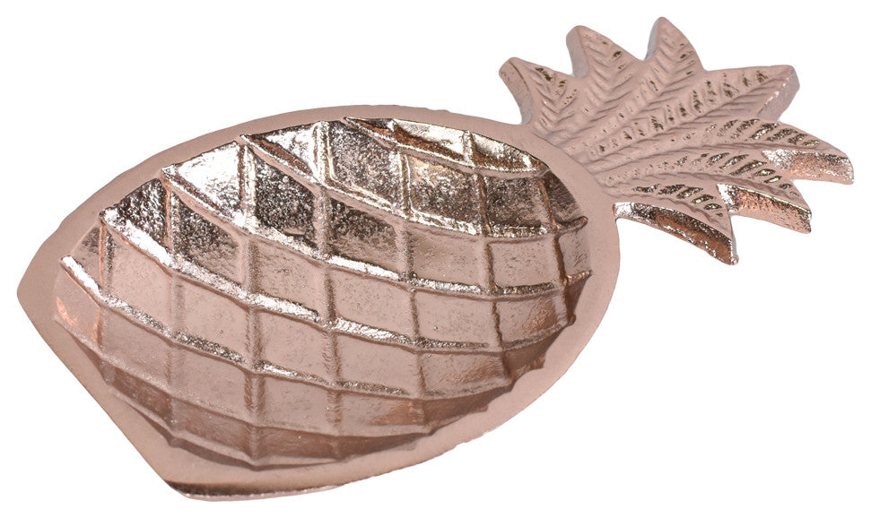 Handmade Decorative Aluminium Tray, Bronze Color Coated