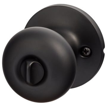 Contemporary Series Durango Privacy Knob, Flat Black