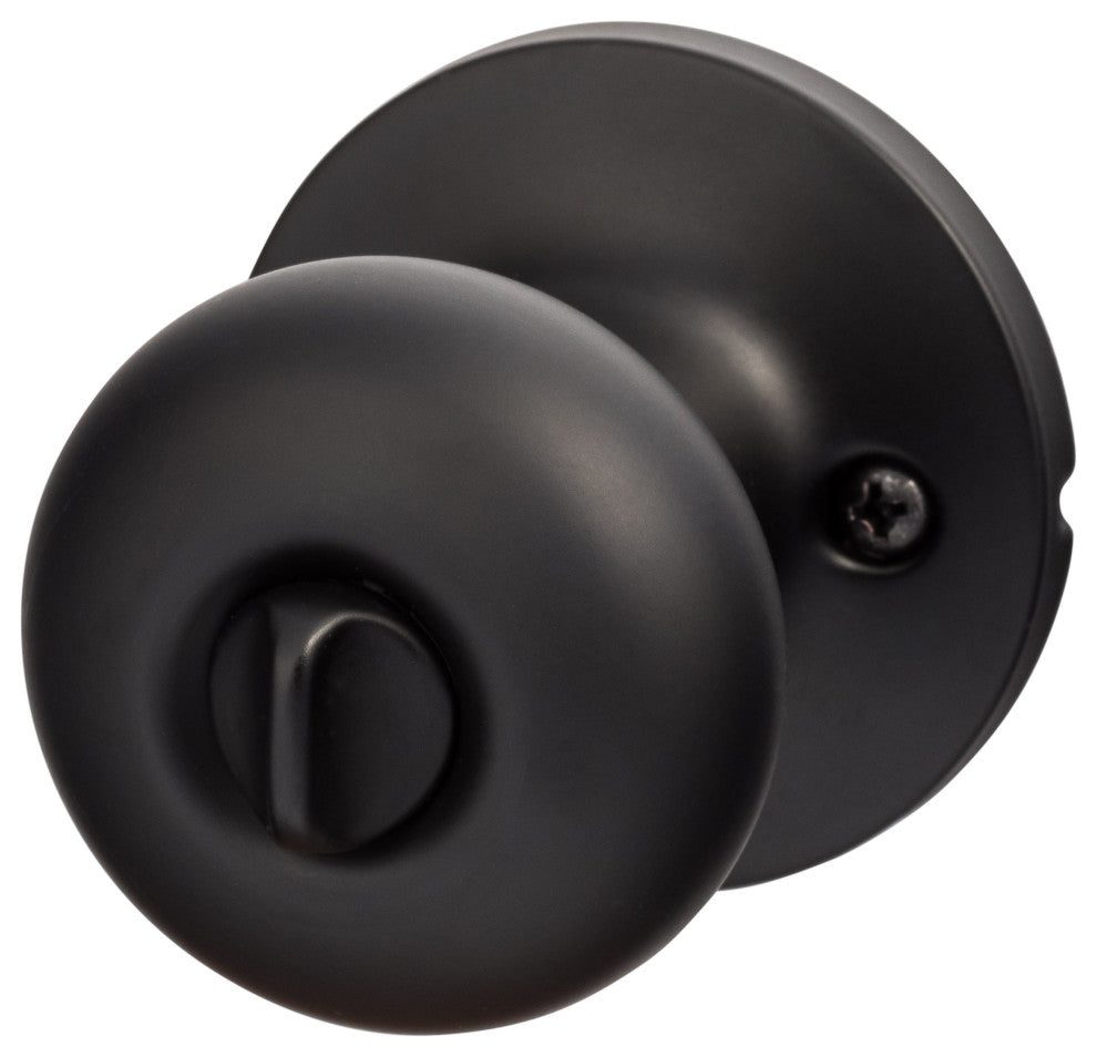 Contemporary Series Durango Privacy Knob, Flat Black