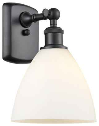Innovations 516-1W-BK-GBD-751-LED 1 Light 8" Sconce, Matte Black