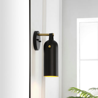 Safavieh Westly 5.5" Wall Sconce, Black/Gold