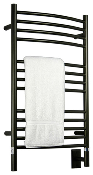 Jeeves Model C-Curved Towel Warmer, Oil Rubbed Bronze