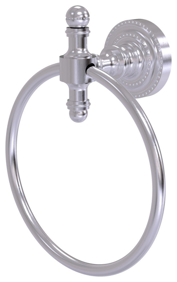 Retro Dot Towel Ring, Satin Chrome