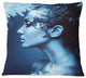 Winter Woman with Splash Portrait Throw Pillow, 18"x18"