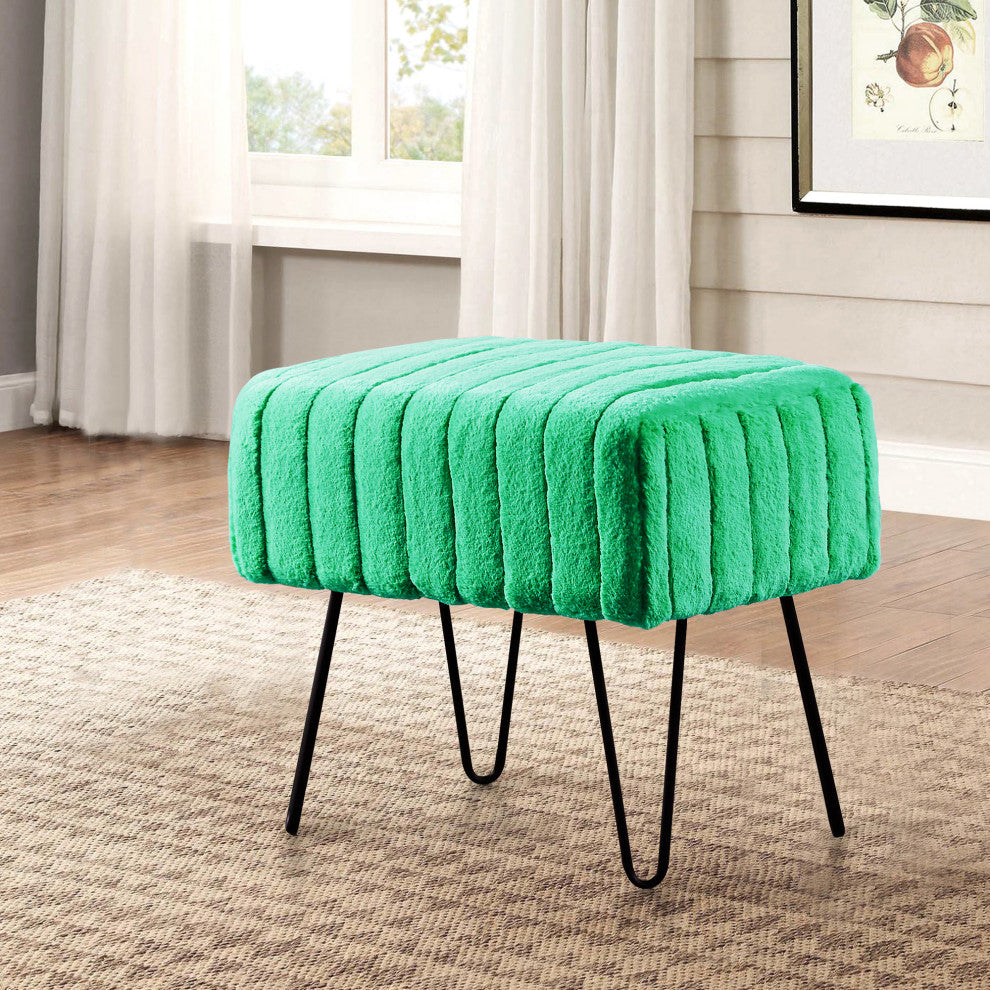 Serenta Super Mink Ottoman, Arcadia, 19''x13''x17''