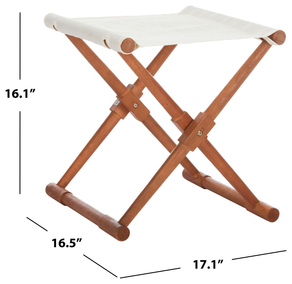 Safavieh Breanne Stool, Beige/Natural