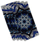 Shawl, Geometric Print Napkin, Navy Blue, Set of 4