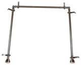 Cap Multi Angle Ceiling Rod 28-48", Cocoa, Three Sided