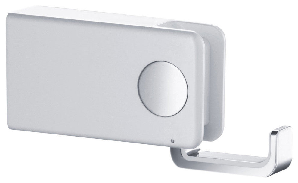 Artis Bathroom Hardware Accessory Bathroom Robe Hook, Chrome White