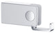 Artis Bathroom Hardware Accessory Bathroom Robe Hook, Chrome White