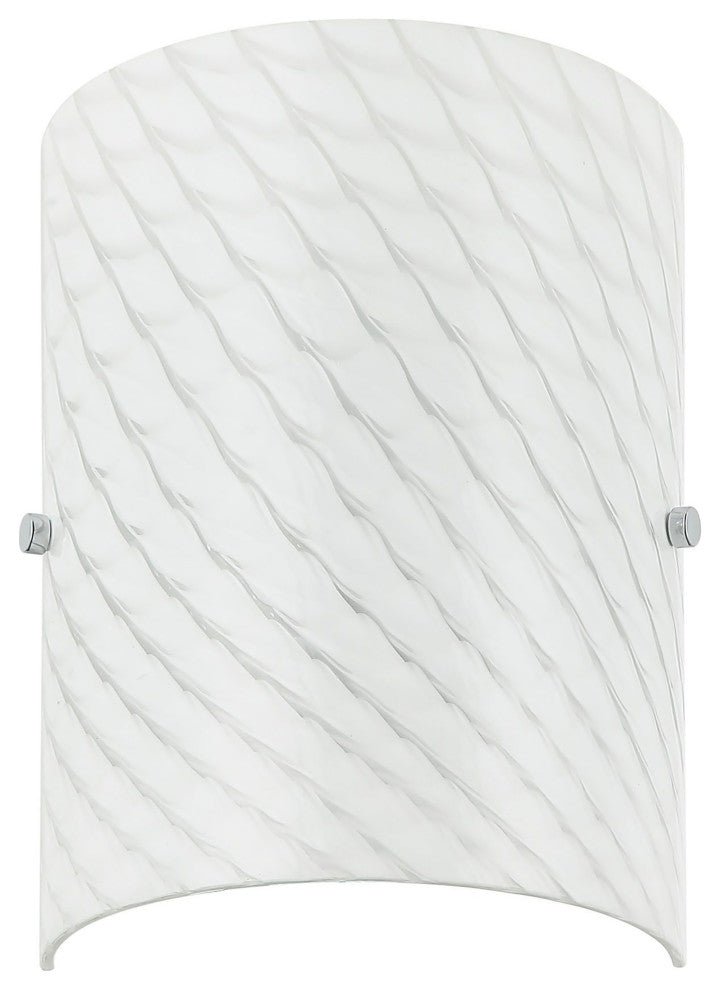 Swirled 2-Lt  Sconce - Chrome