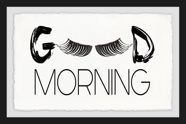 "Morning Lashes" Framed Painting Print, 45"x30"