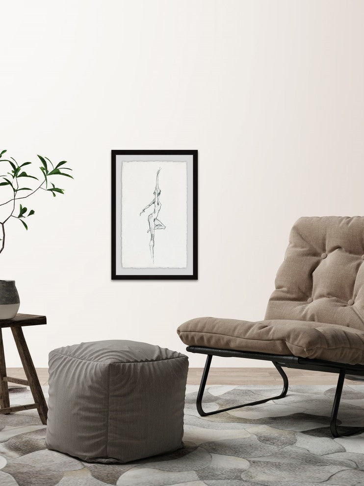 "Free Style II" Framed Painting Print, 16"x24"