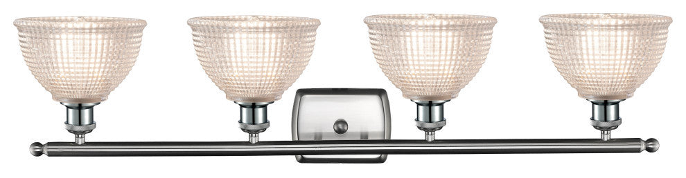 Arietta 3-Light Bath Vanity-Light, Brushed Satin Nickel, Clear