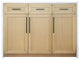 Palisade 48" Kitchen Island, Blonde, Engineered Marble