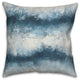 Painterly Abstract Waves 18x18 Spun Poly Pillow