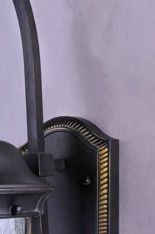 Maxim 55023 Dover 21" Tall LED Wall Sconce - Bronze / Seedy Glass