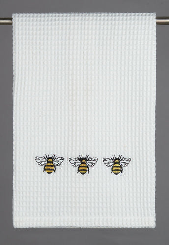Bumblebee Trio Waffle Weave Towel