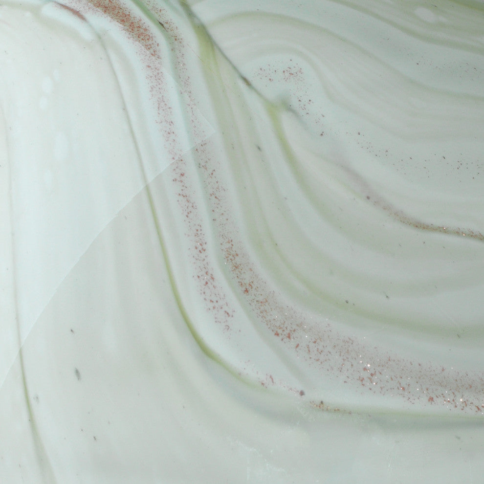 2-Piece Cosmos Glass Balls, Sage Swirl